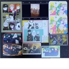 呪術廻戦　扉絵ポストカード　アートコースター　幻影夜行カード　虎杖　伏黒　釘崎