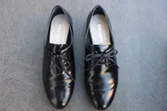 PRADA ブラック レースアップシューズ　22.5cm プラダ　ローファー