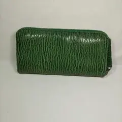 ケープシール　ラウンドタイプ　ロングウォレット　グリーン