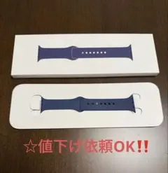 【新品未使用】Apple純正-デニムスポーツバンド , 42mm - S/M