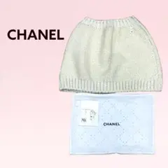 シャネル 18B COCO ココボタン ウールカシミヤ シルク混 ニットスカート