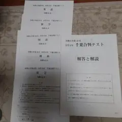 京葉学院　千葉合判テスト五教科　中３