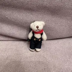 倉敷デニム クマのぬいぐるみストラップ