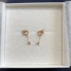 カナル4°C ピンクゴールドピアス