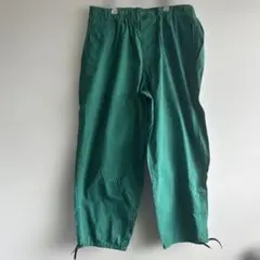 ニコアンド　緑 ワークパンツ