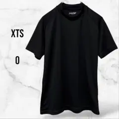 【XTS】野球 半袖アンダーシャツ 黒無地 モックネック(O)シンプル スポーツ