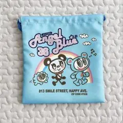 エンジェルブルー　巾着バッグ