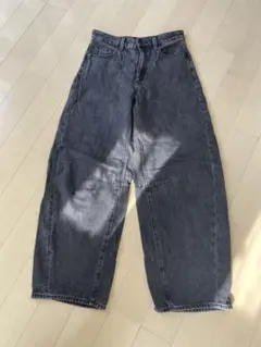 GU グレー ワイドパンツ Lサイズ