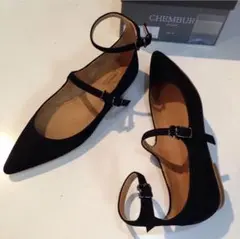 2のみ使用美品☆完売!CHEMBUR ・スウェードストラップシューズ☆