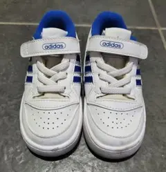 adidas スニーカー ホワイト/ブルー ベルクロ