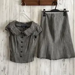 M'S GRACY エムズグレイシー　セットアップ　半袖ブラウス　スカート