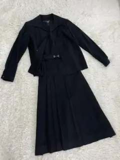 TOKYO SOIR フォーマルスーツ 上下セット 黒 シンプル S