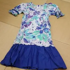 フラダンス 青ドレス