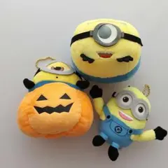 ミニオン ぬいぐるみキーホルダー 3個まとめ売り