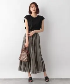 グローバルワーク　エアリーフレアスカート