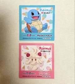 サーティワン アイスクリーム ポケモン ステッカー マホイップ ゼニガメ