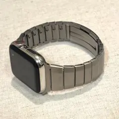 Apple Watch用/高級リンクステンレスブレスレット/シルバー