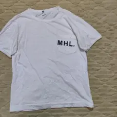 МHL　半袖Tシャツ　ホワイト　ポケットTシャツ　ポケT　　マーガレットハウエル