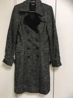 美品 rue de b リューデベー ツイードロングコート ロートレアモン