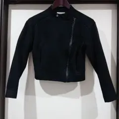 お値引き!エポカsize40 パイピングレザー ブルゾン ジャケット