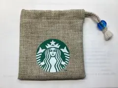 スターバックス　巾着　ベージュ　ミニカップギフト