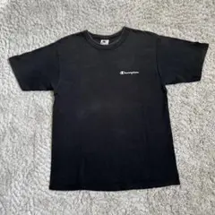 90s Champion ブラック Tシャツ フェード M