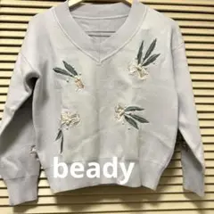 beady トップスプルオーバー　パール刺繍　33