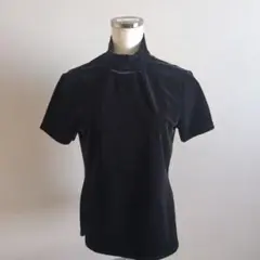 黒 ベロア ハイネック トップス ヒロココシノ ヒロコビス