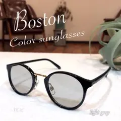《新品 未使用》ボストン グレースモークレンズ サングラス
