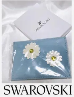 新品✨SWAROVSKI スワロフスキー  カードケース  名刺入れ　ホワイト 楽天市場】カードケース イニシャル入れ SWAROVSKI ホワイト