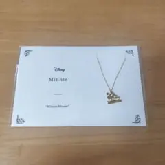 Disney Minnie Mouse ゴールドネックレス