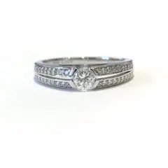 お値下げ致しました!未使用 プラチナ ダイヤ 0.244ct リング 鑑定書付