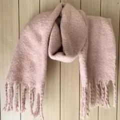 美品 ピンクのロングストール