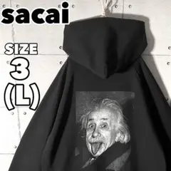 【鬼レア】sacai サカイ☆アインシュタインスエットパーカーsize3 (L)
