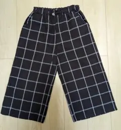 160サイズ チェック柄 ハーフパンツ
