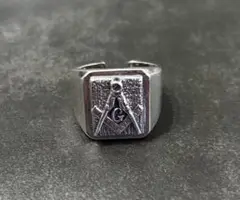 VINTAGEヴィンテージ フリーメイソン　シルバーリング