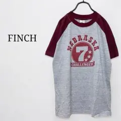 新品タグ付き(L)メンズ　ラグランスリーブ半袖ロゴプリントTシャツ杢グレー　春夏