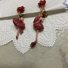 美品 希少 人気 レネレイド ピアス バレリーナ バレエ