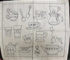 刺し子ふきん　完成品