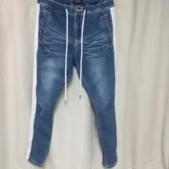 スキニーデニムパンツ エラスティックウエスト