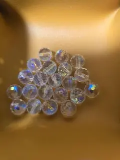 クリアアクリルビーズ 50個 約8mm