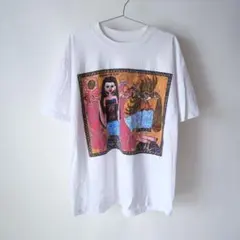 USED 古着 バリ アート プリント スーベニア tシャツ tee