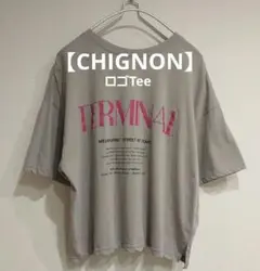 2024Summer【CHIGNON】シニヨン TERMINAL ロゴTee