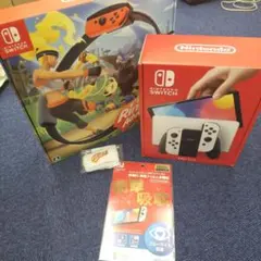 Switch本体有機EL JCホワイト 任天堂ライセンス商品セット