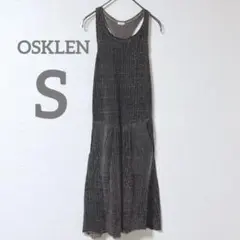 OSKLEN/オスクレン　ノースリーブロングワンピース　ブラウン　カジュアル　S