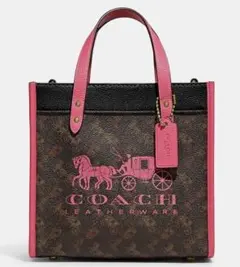 【新品】 COACH トートバッグ 2way ホースアンドキャリッジ フィールド