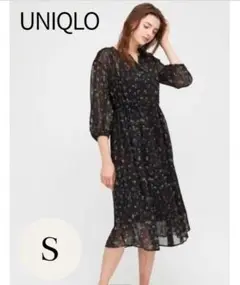 【UNIQLO/ユニクロ】 美品 Joy of Printシフォンワンピース