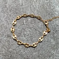 ステンレス　ゴールド　金　ブレスレット アクセサリー　コーヒー豆　珈琲豆　小判