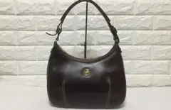 no6345 ハンティングワールド 本革 レザー ショルダー ホーボー バッグ