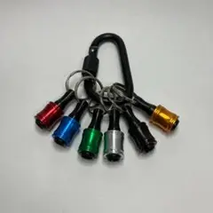 M10 ビットホルダー 6個セット 自転車 工具 カラビナ DIY 業務 腰道具